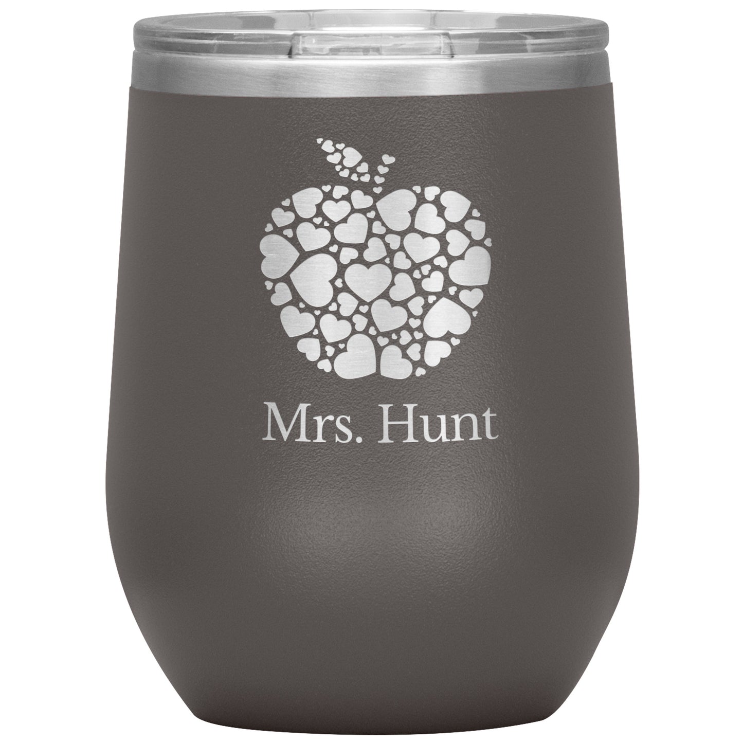 Custom Apple Heart Wine Tumbler