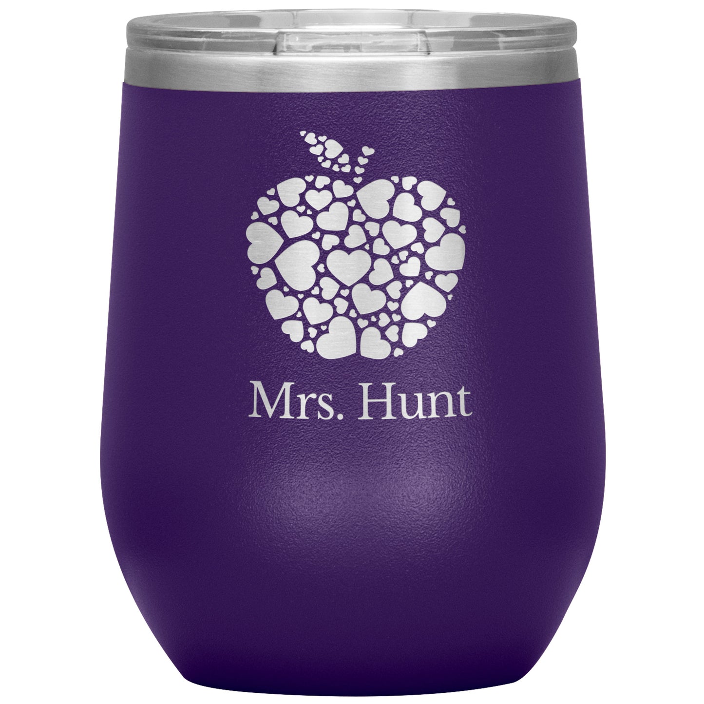 Custom Apple Heart Wine Tumbler