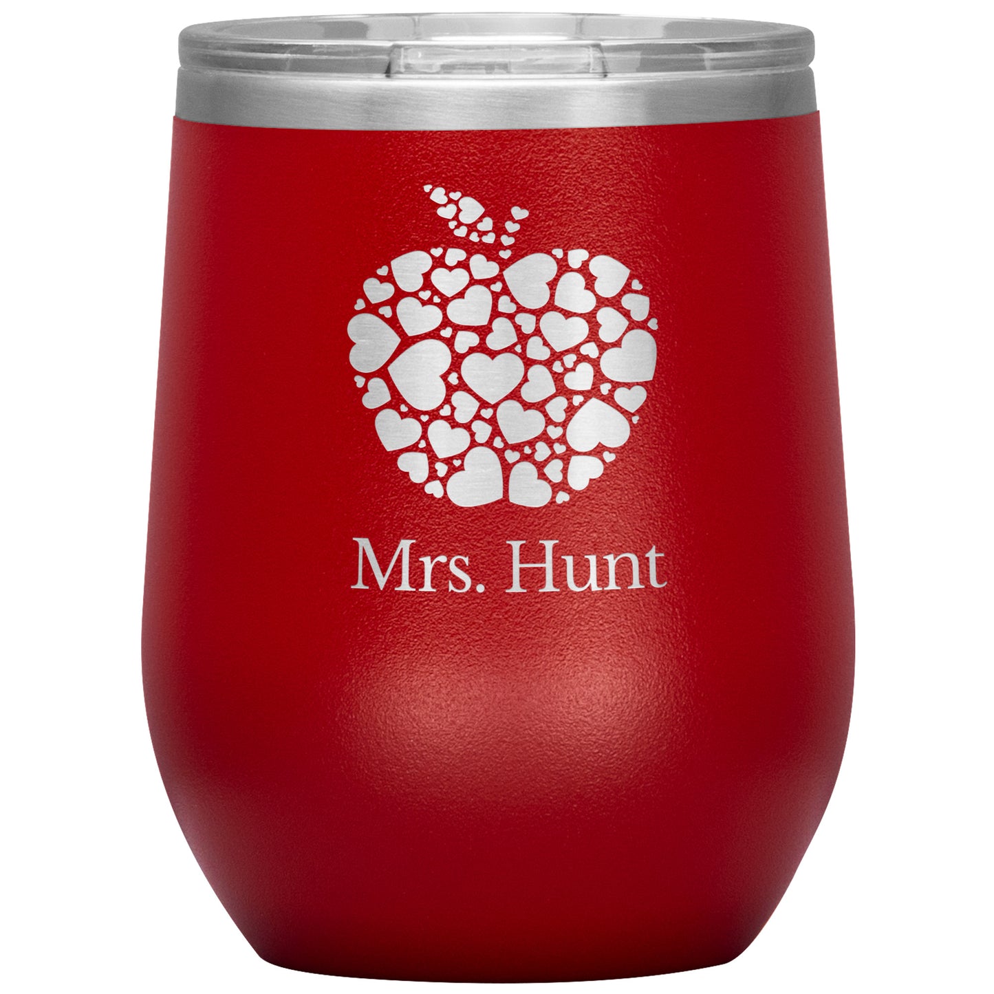 Custom Apple Heart Wine Tumbler