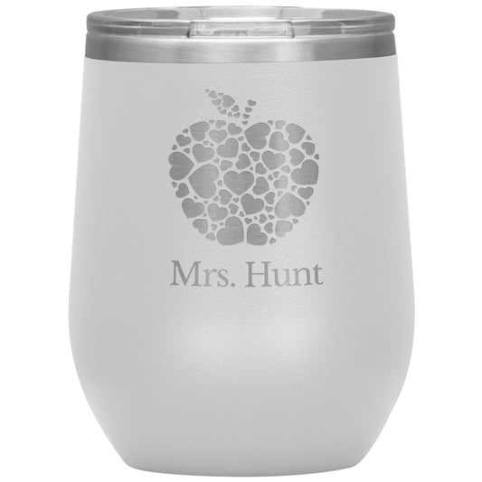 Custom Apple Heart Wine Tumbler