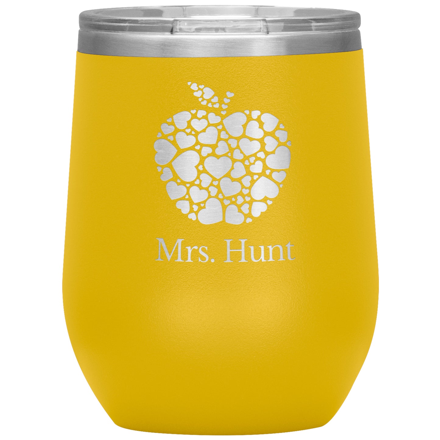 Custom Apple Heart Wine Tumbler