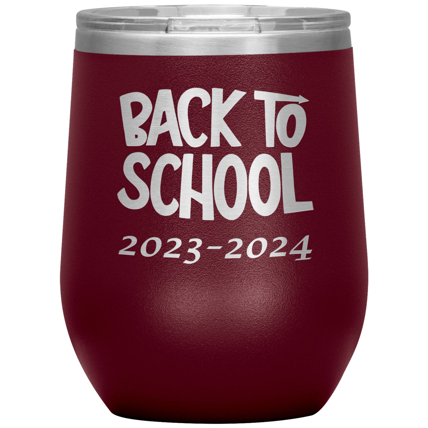 Custom Back to School Wine Tumbler