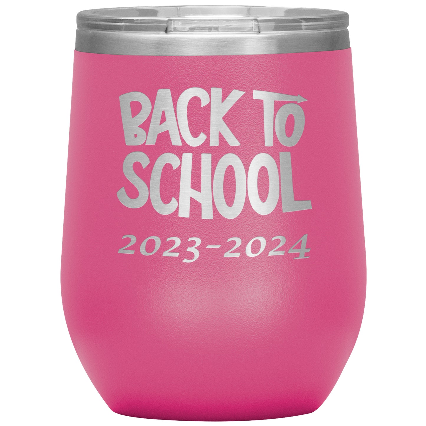 Custom Back to School Wine Tumbler