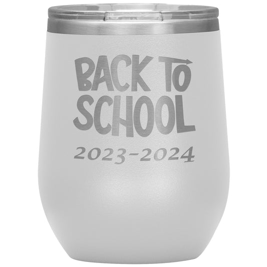 Custom Back to School Wine Tumbler