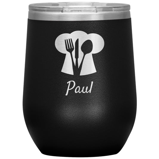 Custom Chef's Hat Utensil Wine Tumbler