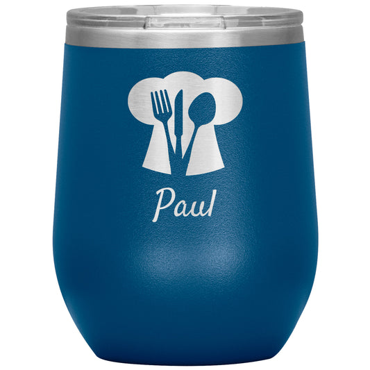 Custom Chef's Hat Utensil Wine Tumbler