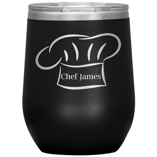 Custom Chef's Hat Wine Tumbler