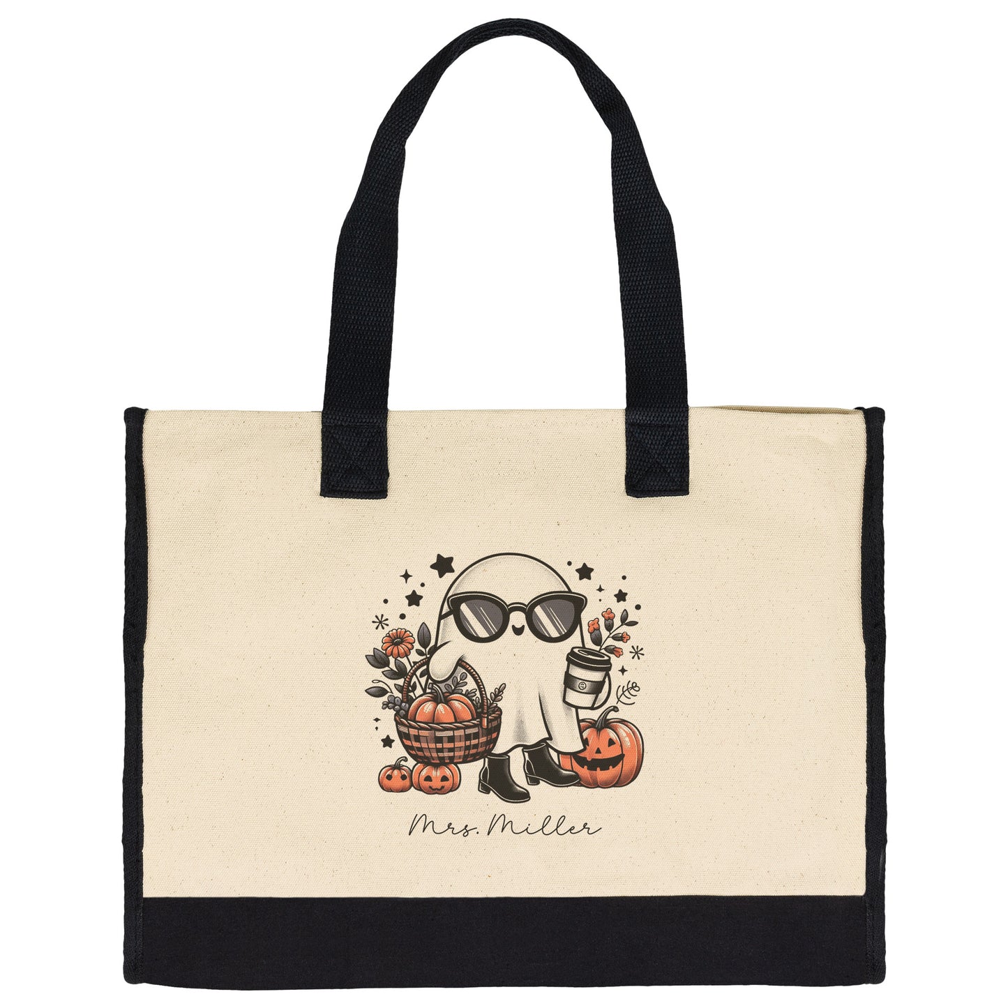 Custom Halloween Teacher Tote Bag