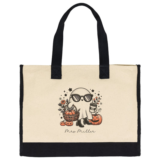Custom Halloween Teacher Tote Bag