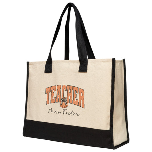 Custom Halloween Teacher Tote