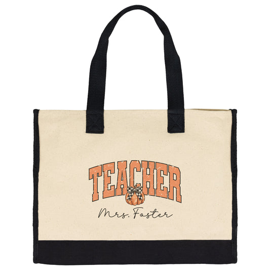 Custom Halloween Teacher Tote