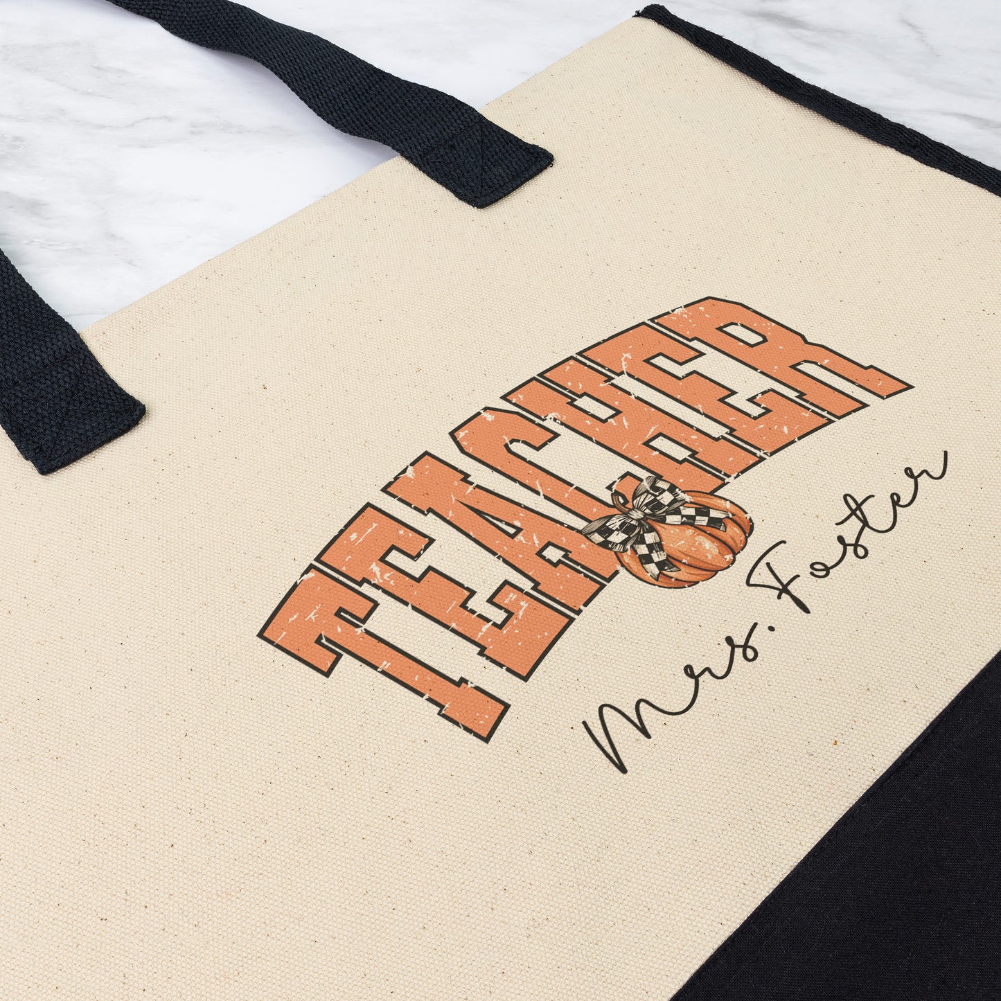 Custom Halloween Teacher Tote