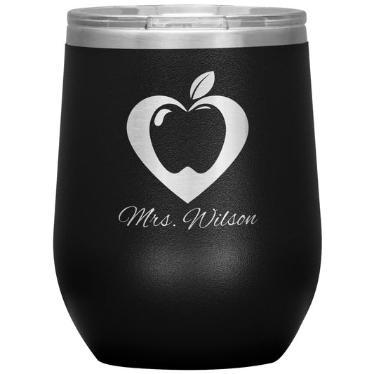 Custom Heart Apple Wine Tumbler π
