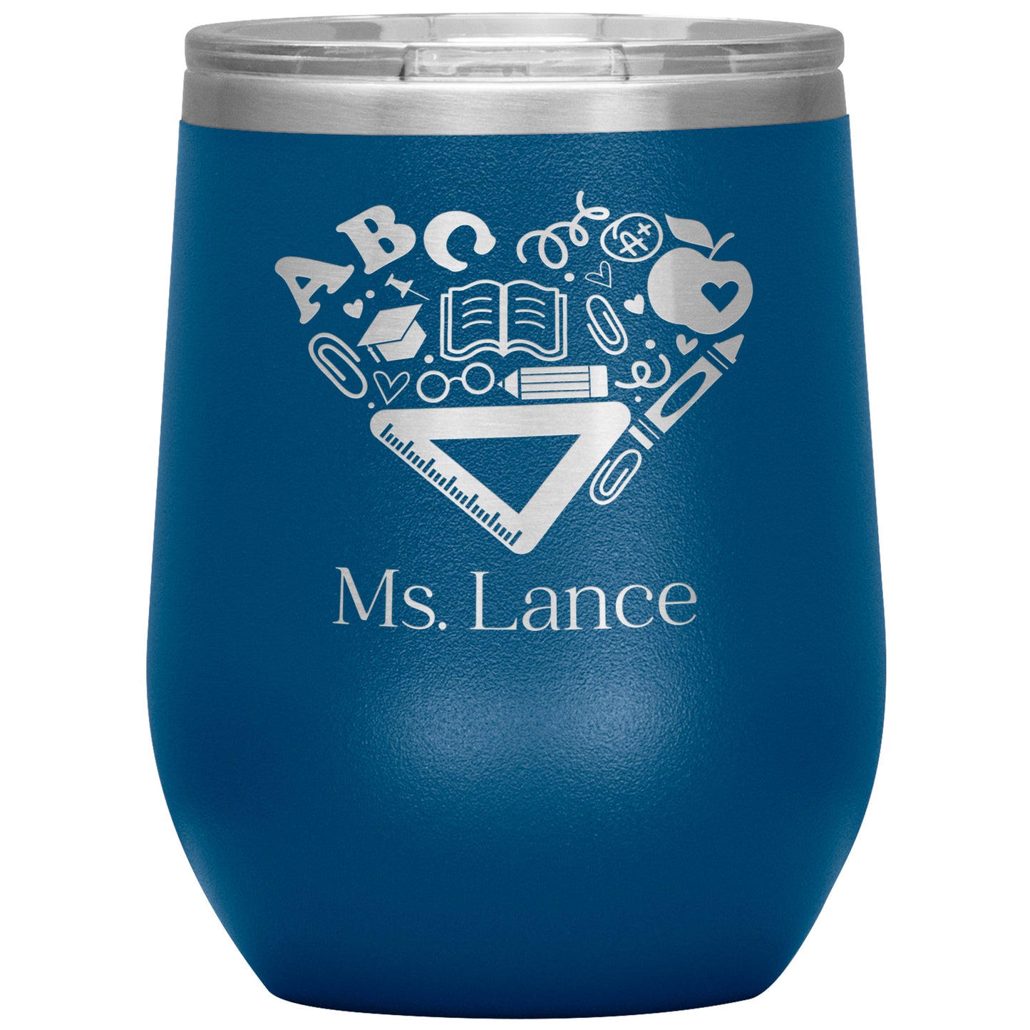 Custom Heart Supplies Wine Tumbler