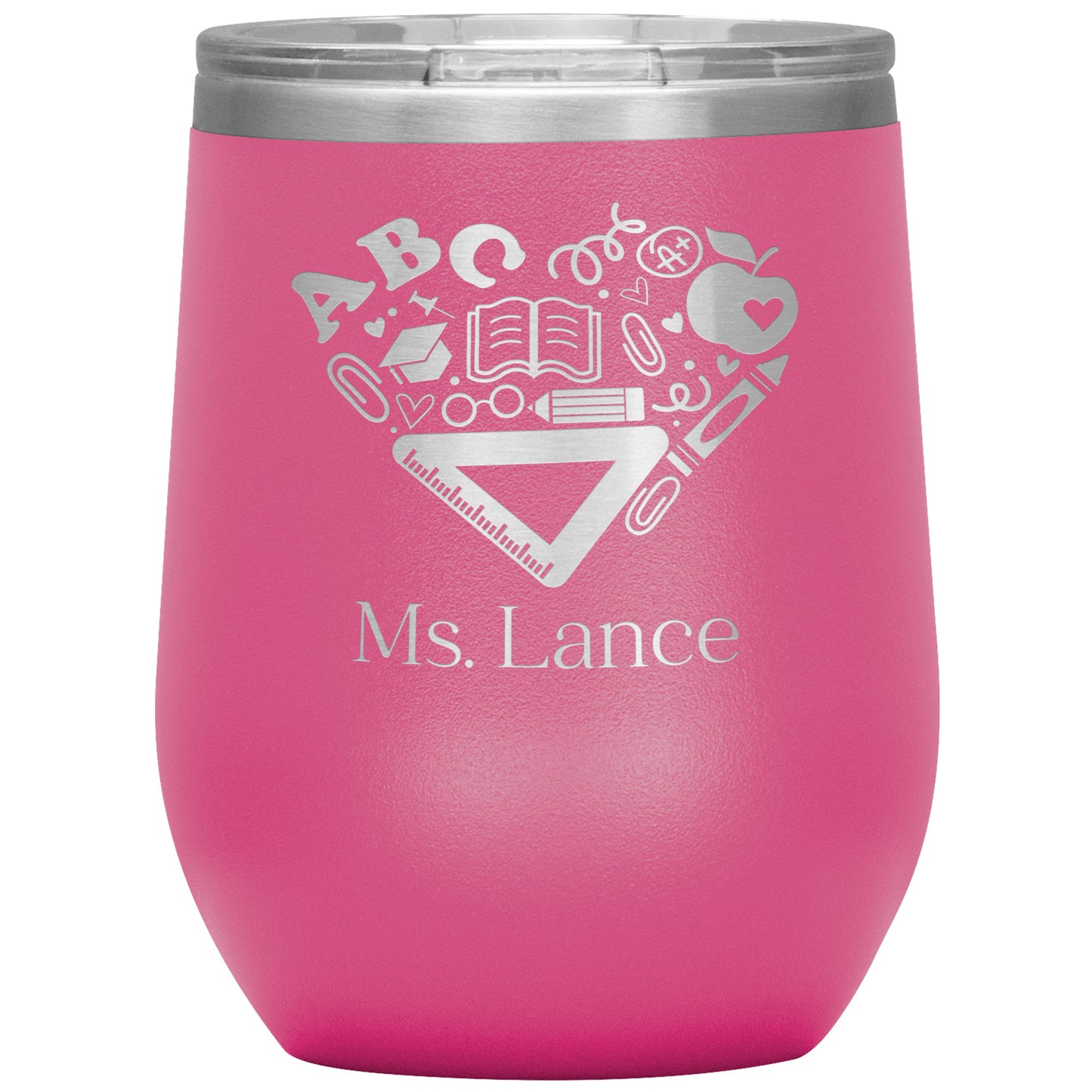 Custom Heart Supplies Wine Tumbler