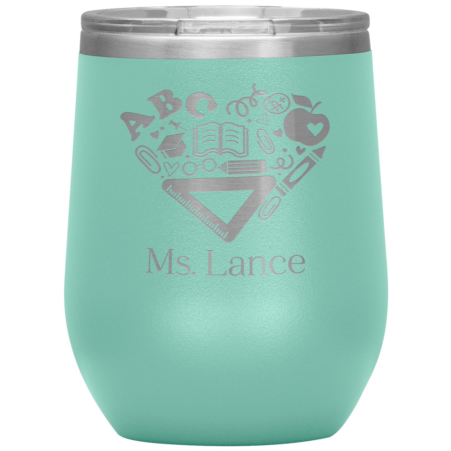 Custom Heart Supplies Wine Tumbler