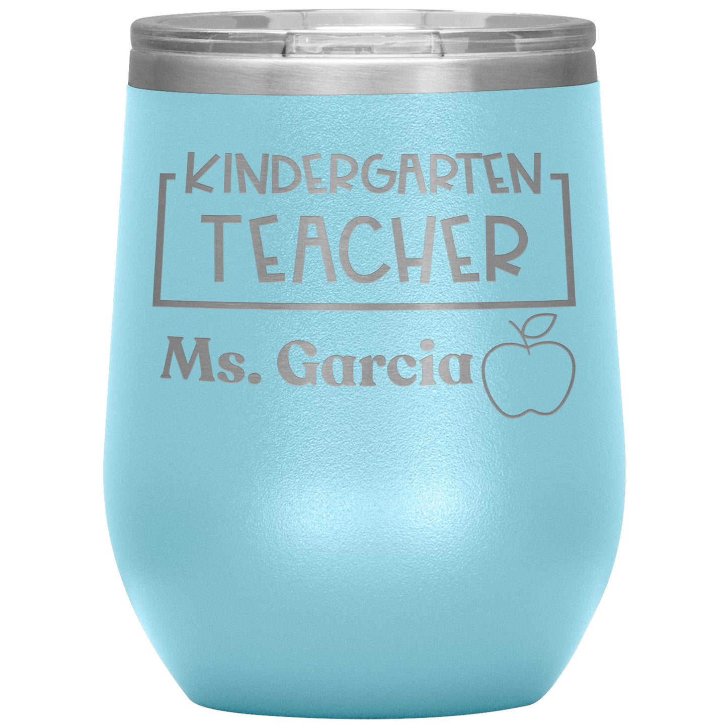 Custom Kindergarten Teacher Wine Tumbler