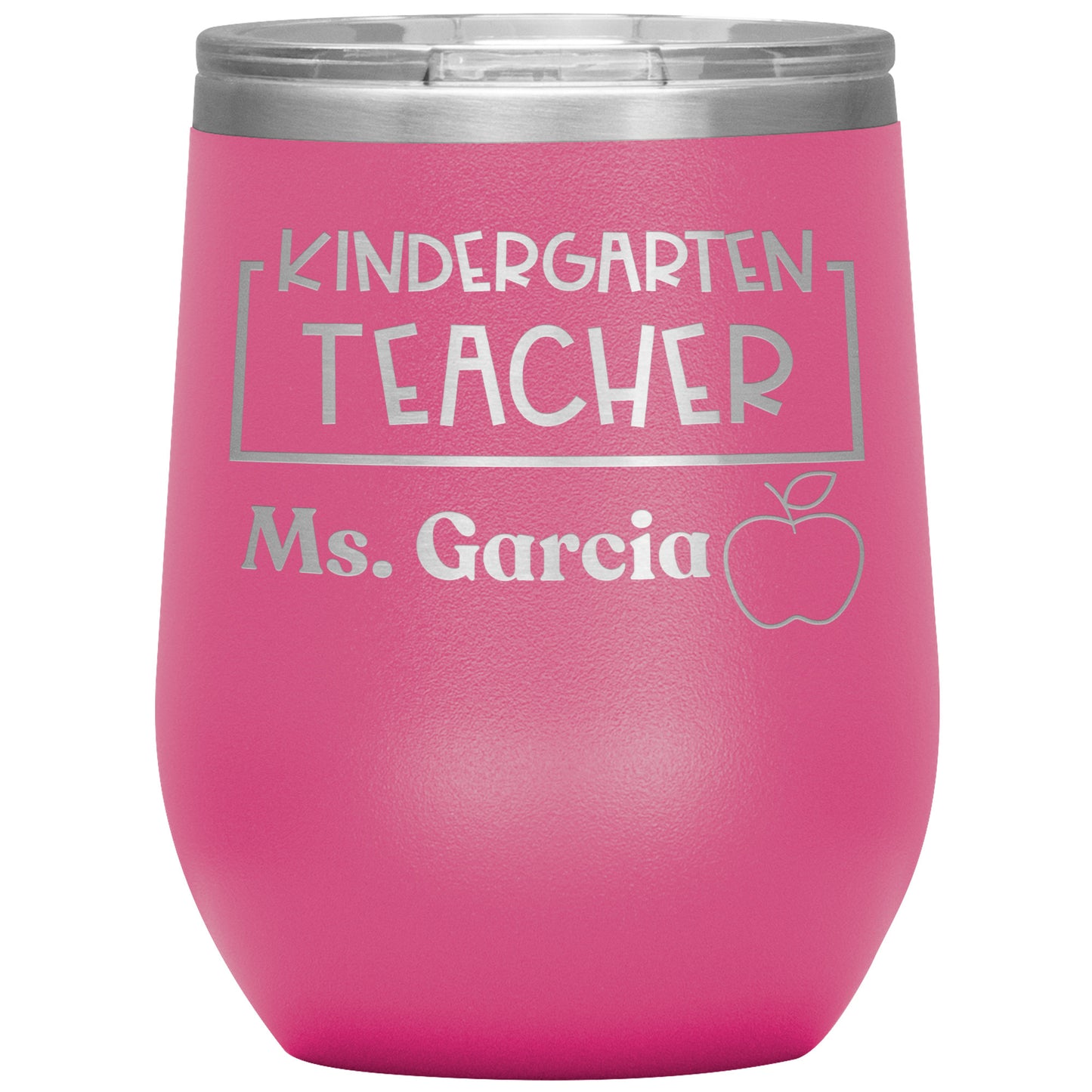 Custom Kindergarten Teacher Wine Tumbler