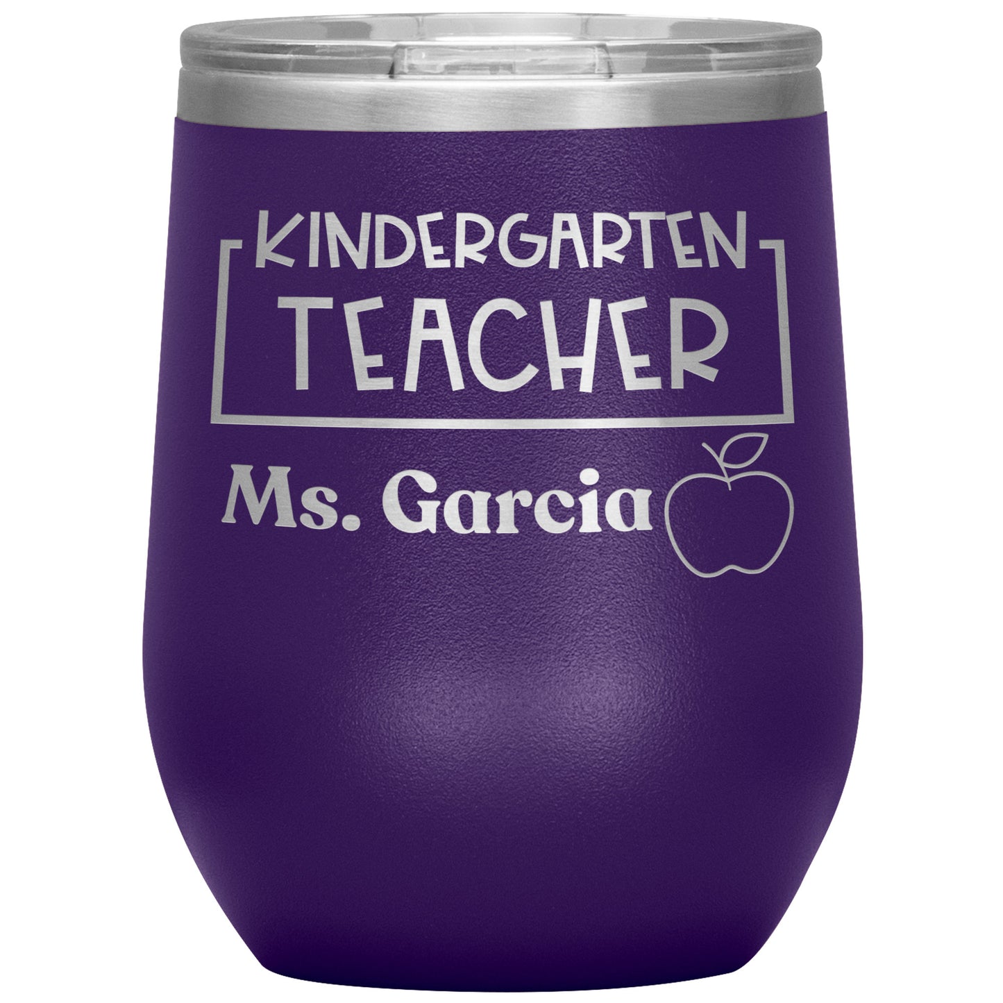 Custom Kindergarten Teacher Wine Tumbler