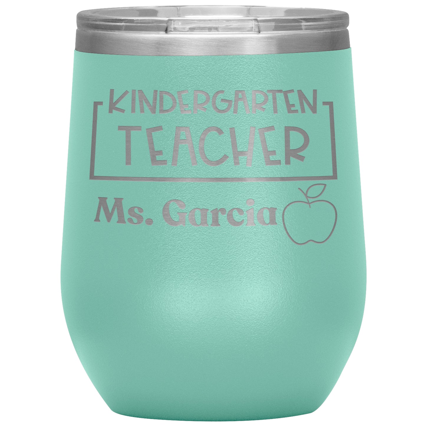 Custom Kindergarten Teacher Wine Tumbler