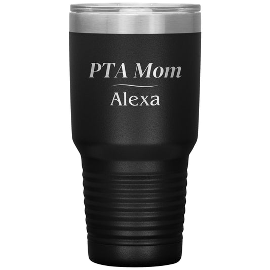 Custom PTA Mom 30oz Travel Tumbler