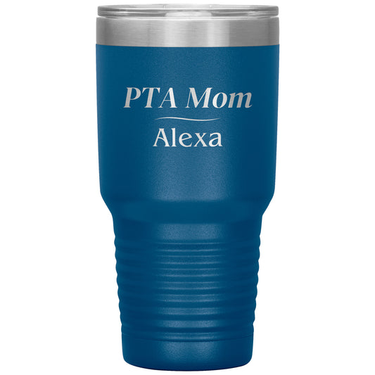 Custom PTA Mom 30oz Travel Tumbler