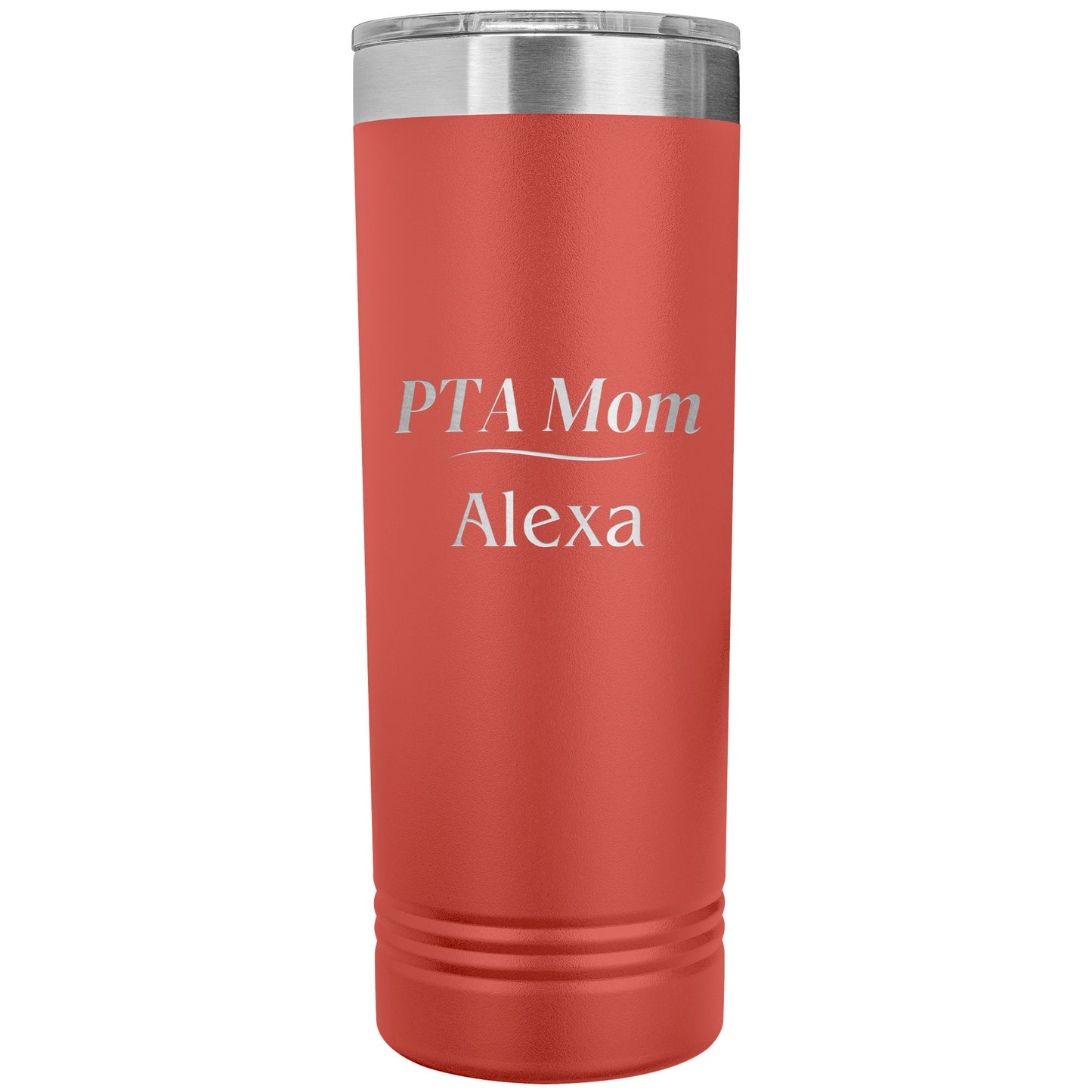 Custom PTA Mom Skinny Travel Tumbler