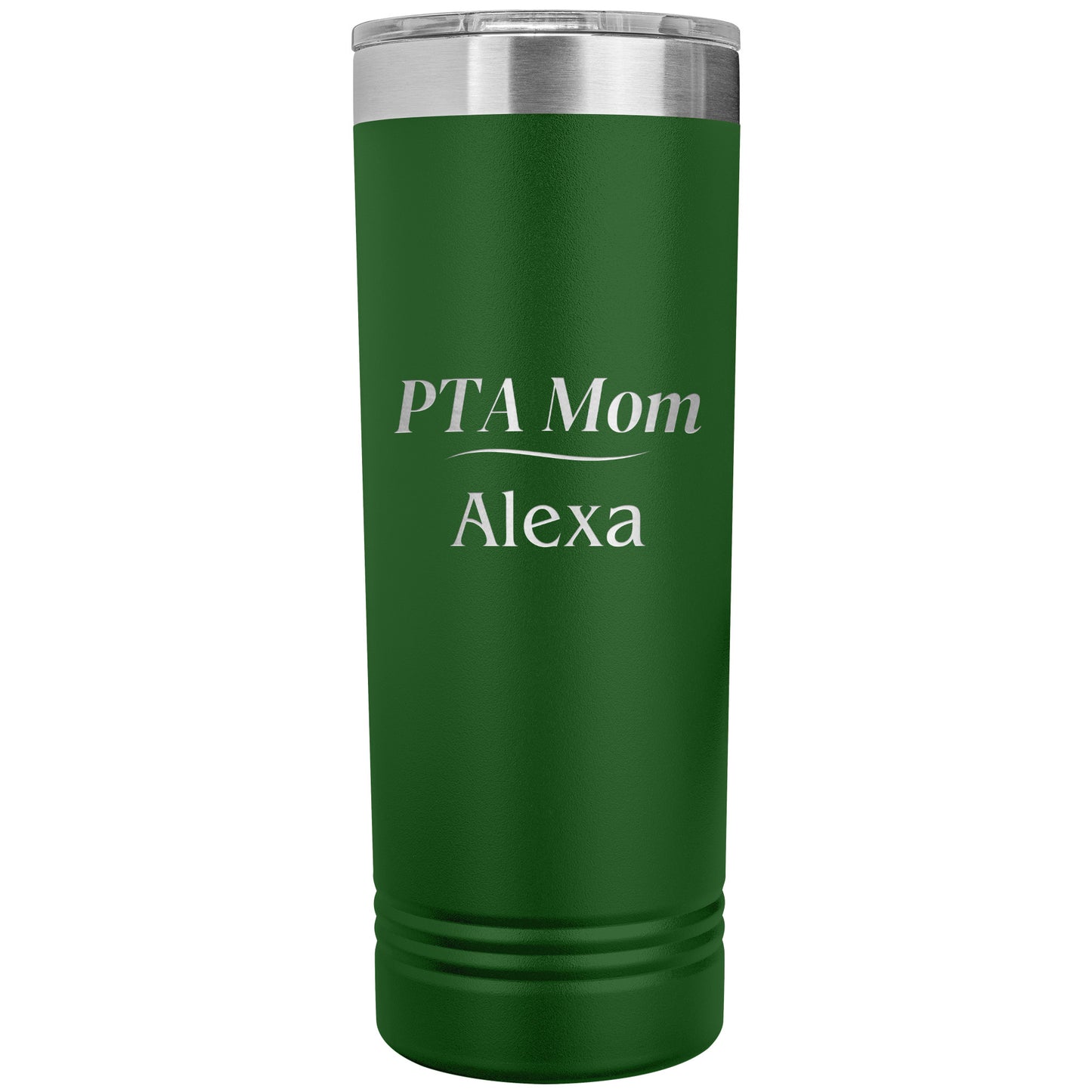 Custom PTA Mom Skinny Travel Tumbler