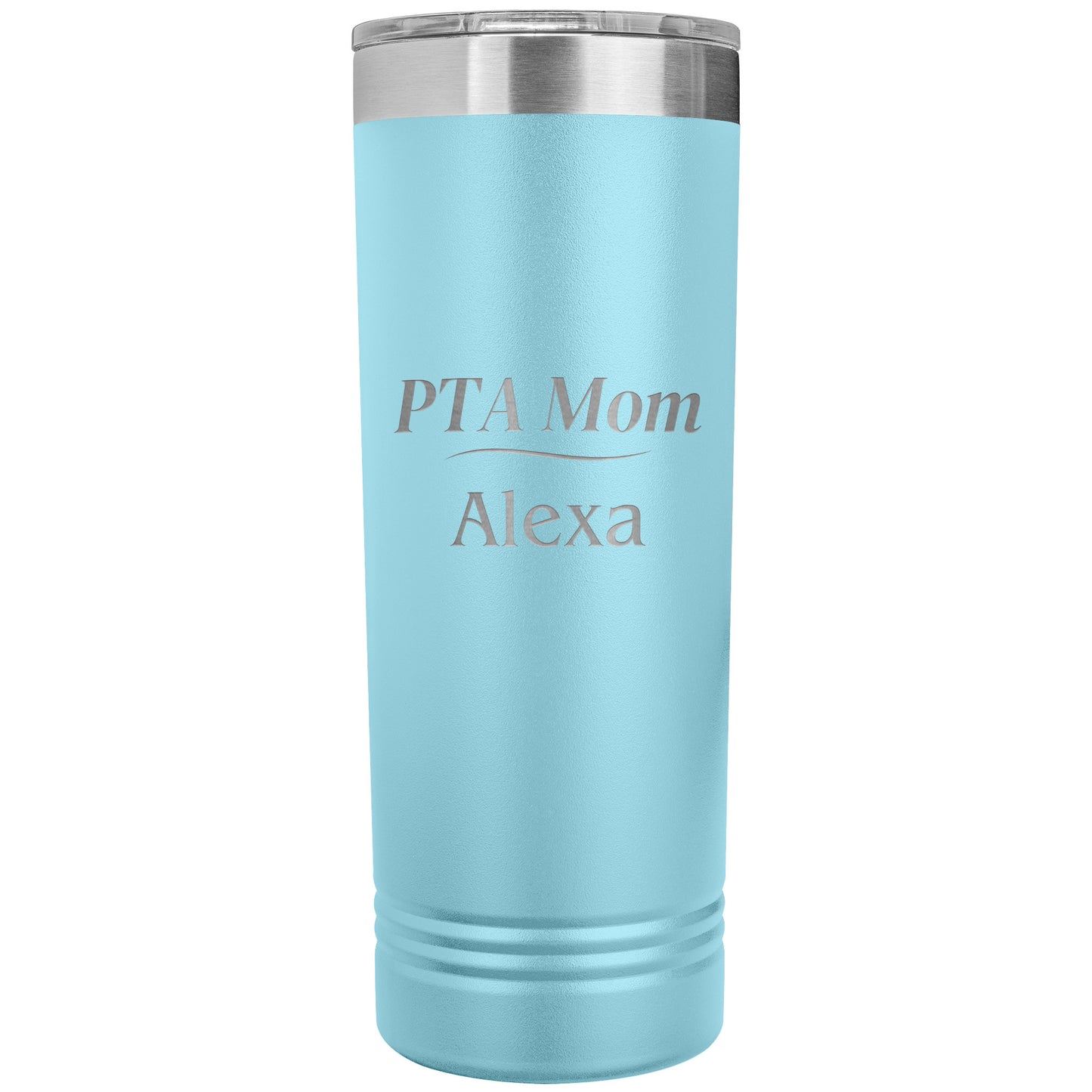 Custom PTA Mom Skinny Travel Tumbler