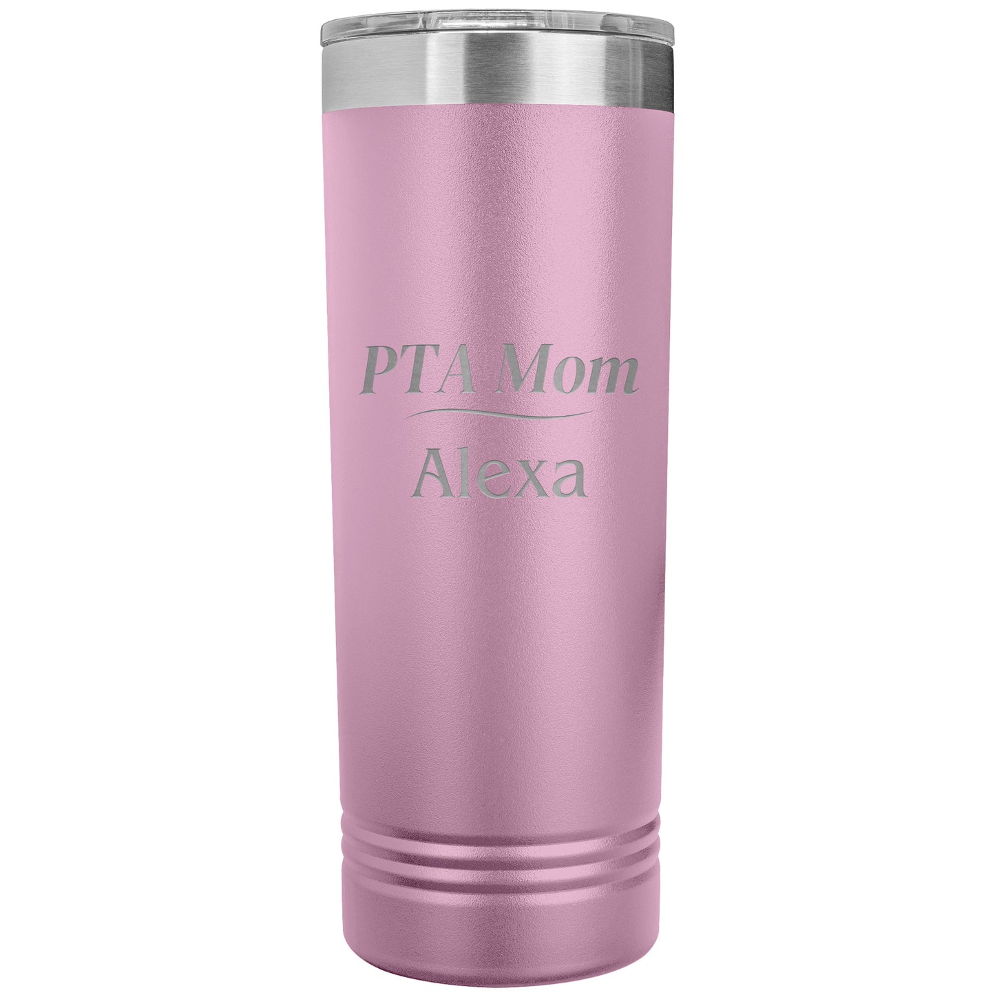 Custom PTA Mom Skinny Travel Tumbler