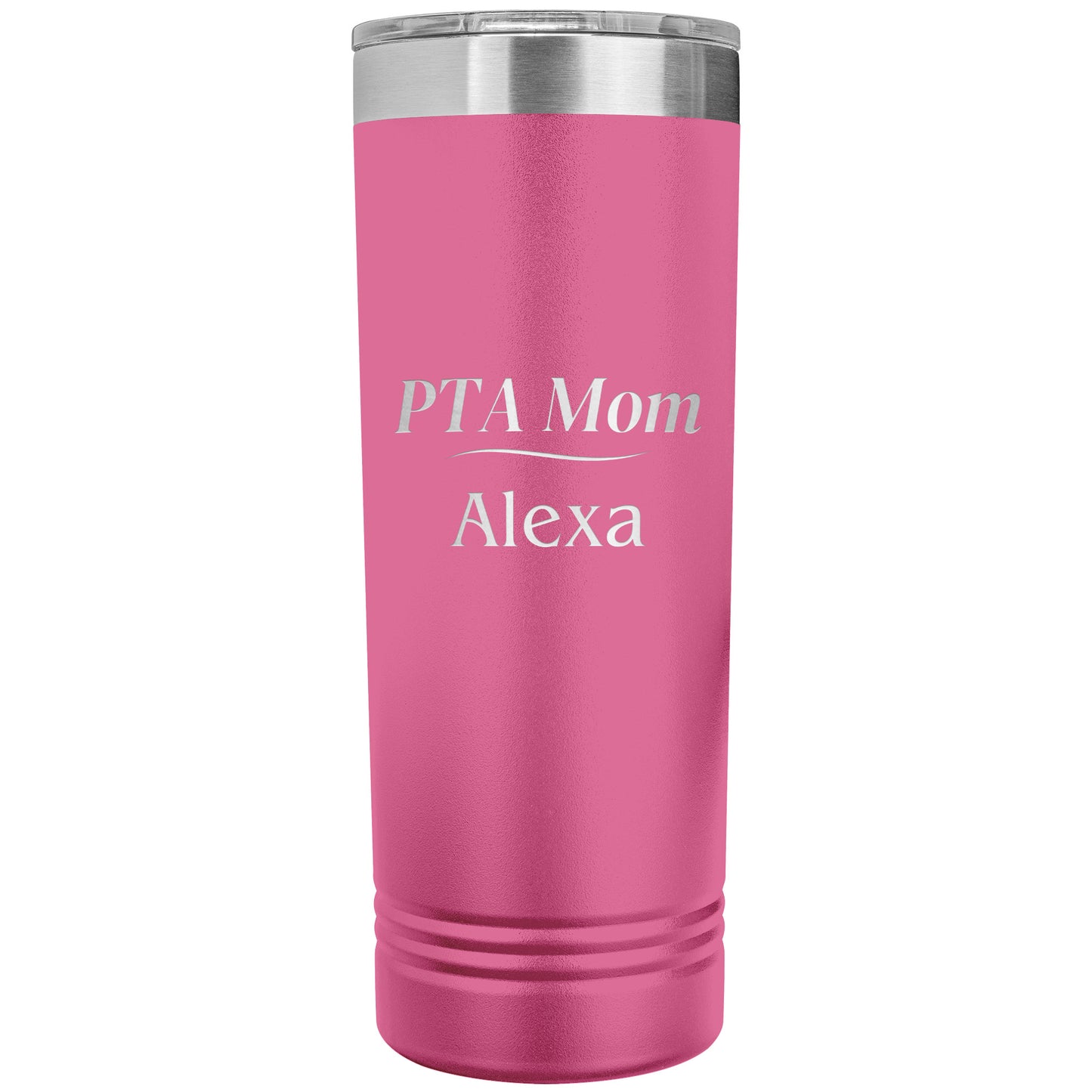 Custom PTA Mom Skinny Travel Tumbler