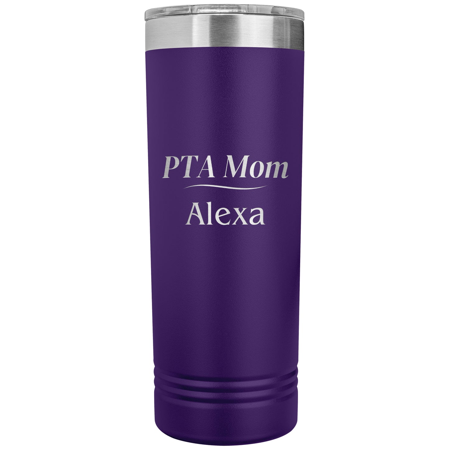 Custom PTA Mom Skinny Travel Tumbler