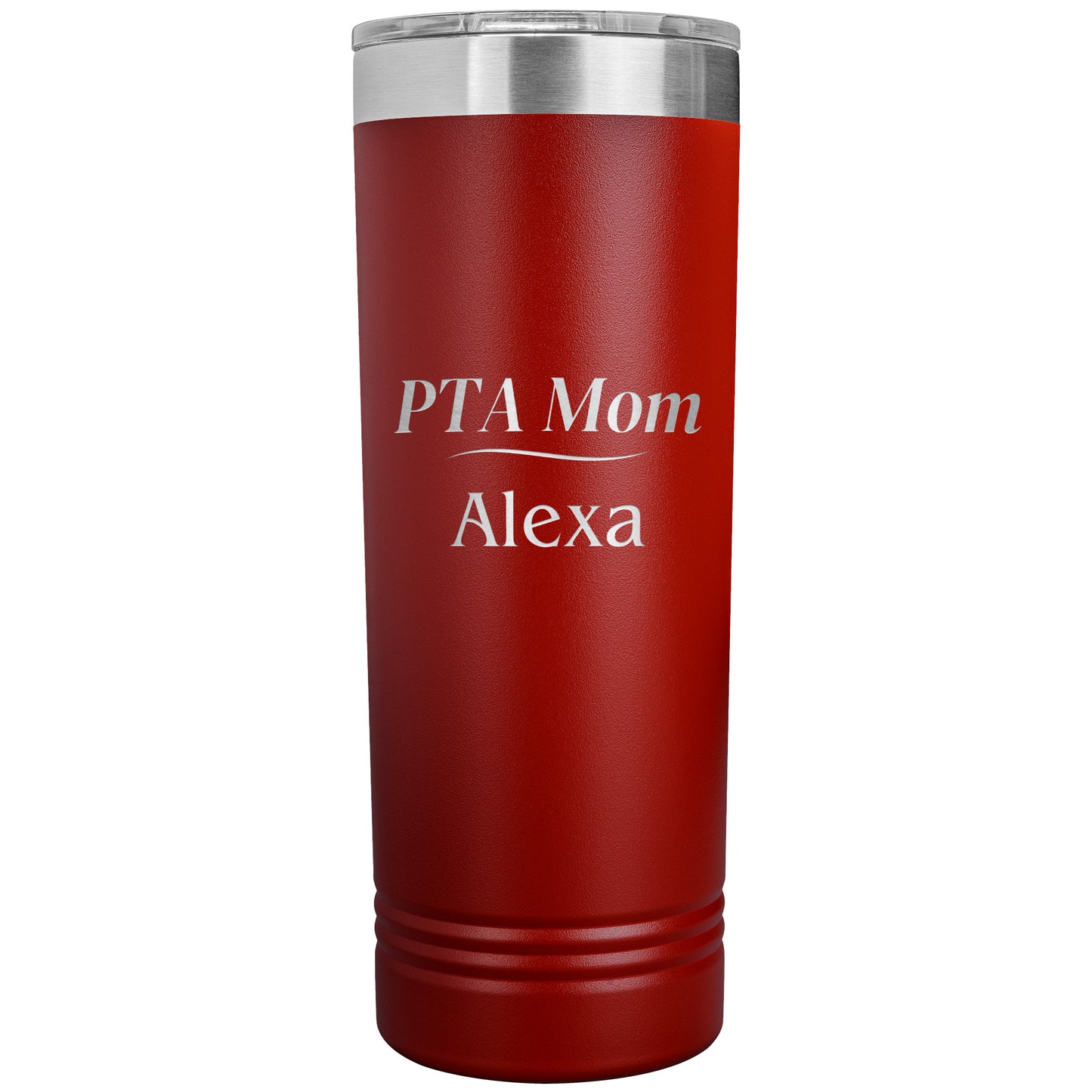 Custom PTA Mom Skinny Travel Tumbler