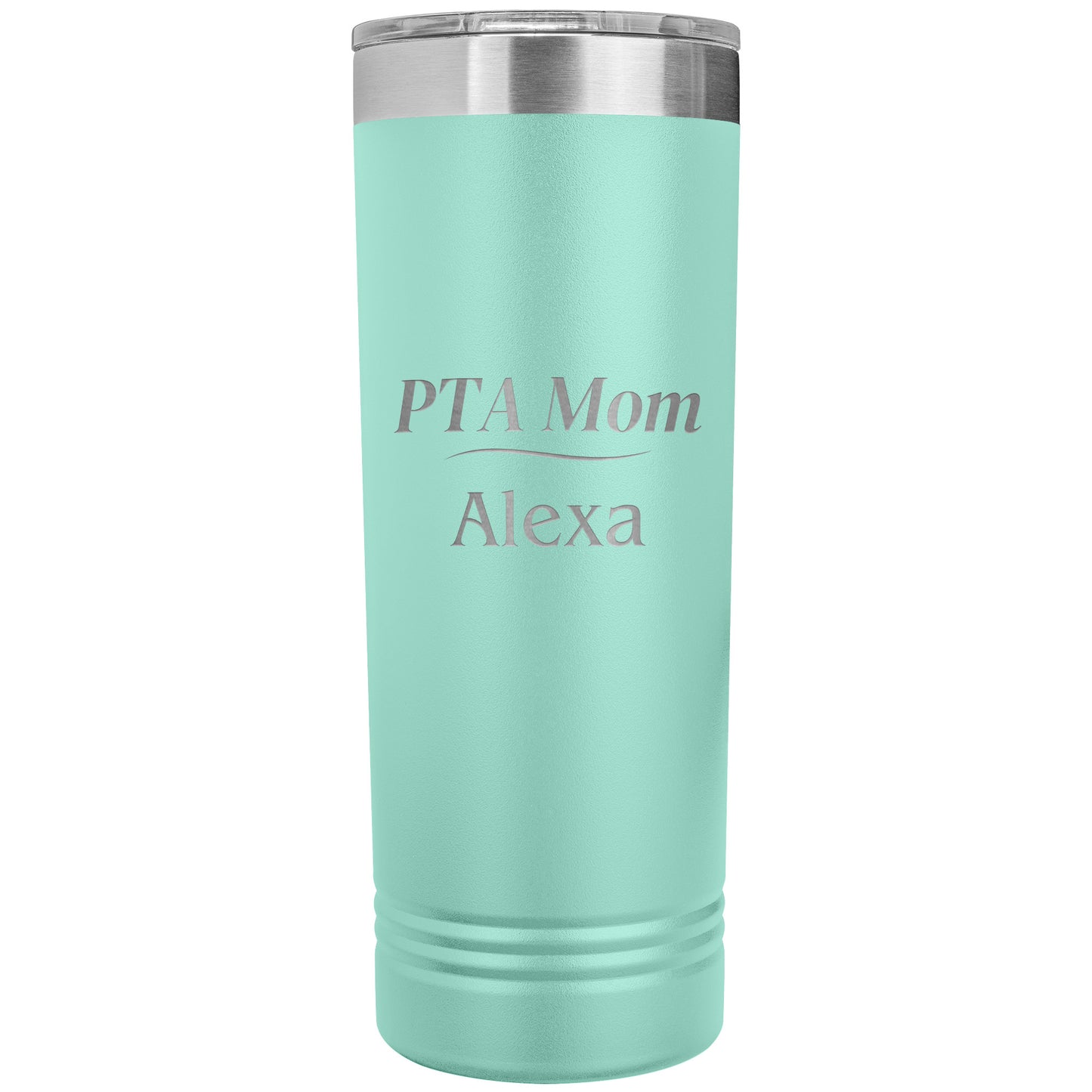 Custom PTA Mom Skinny Travel Tumbler