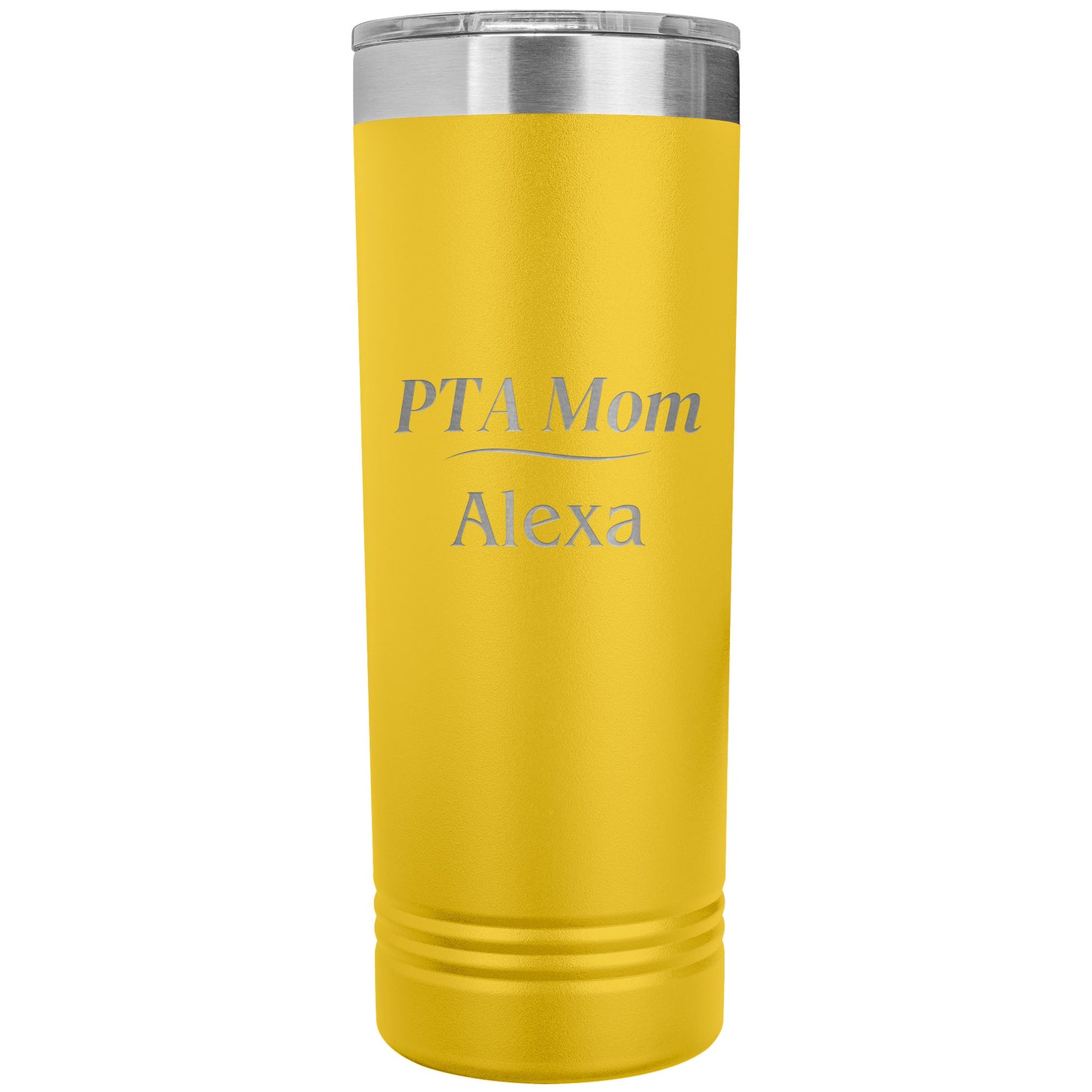 Custom PTA Mom Skinny Travel Tumbler