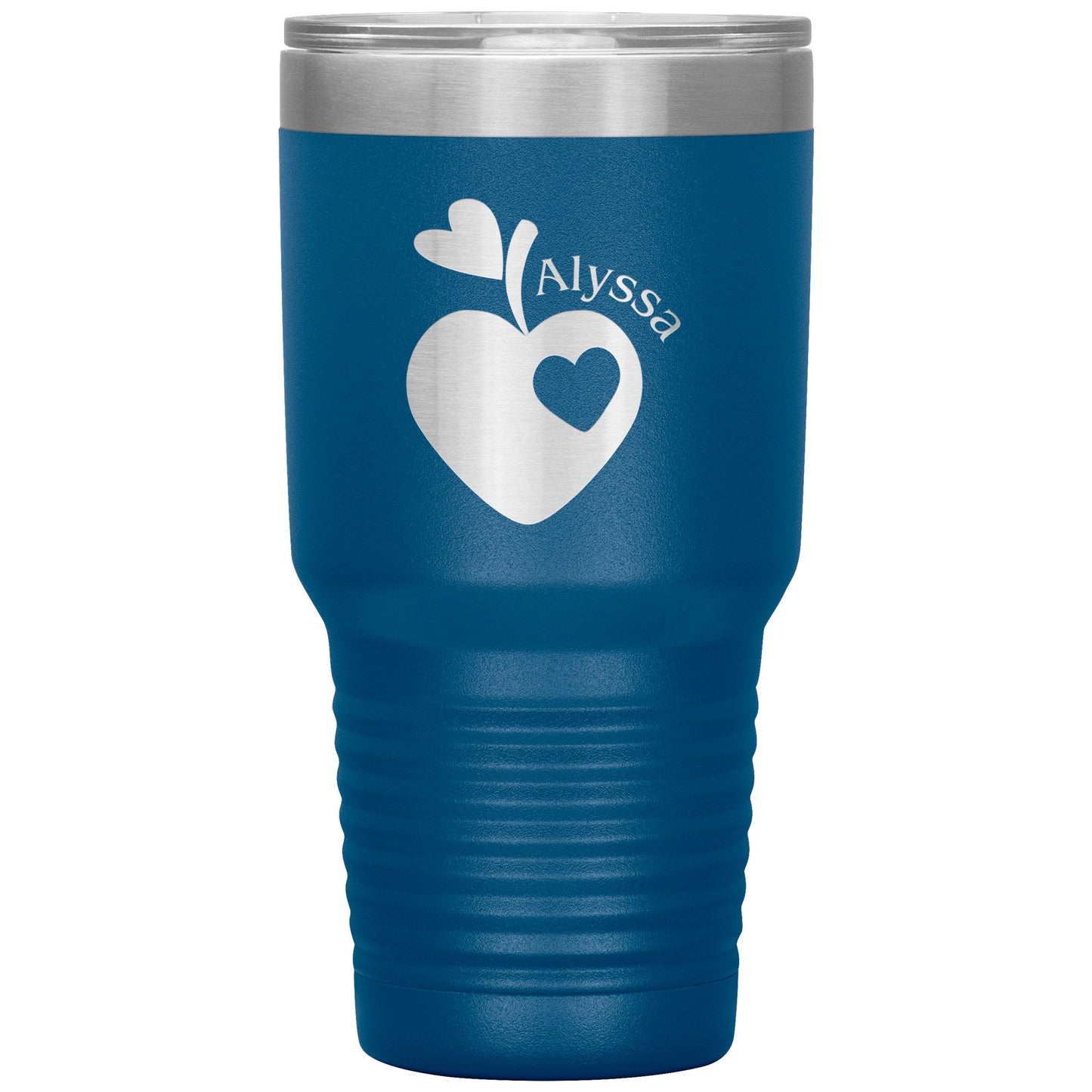 Custom Sweet Apple Heart 30oz Travel Tumbler