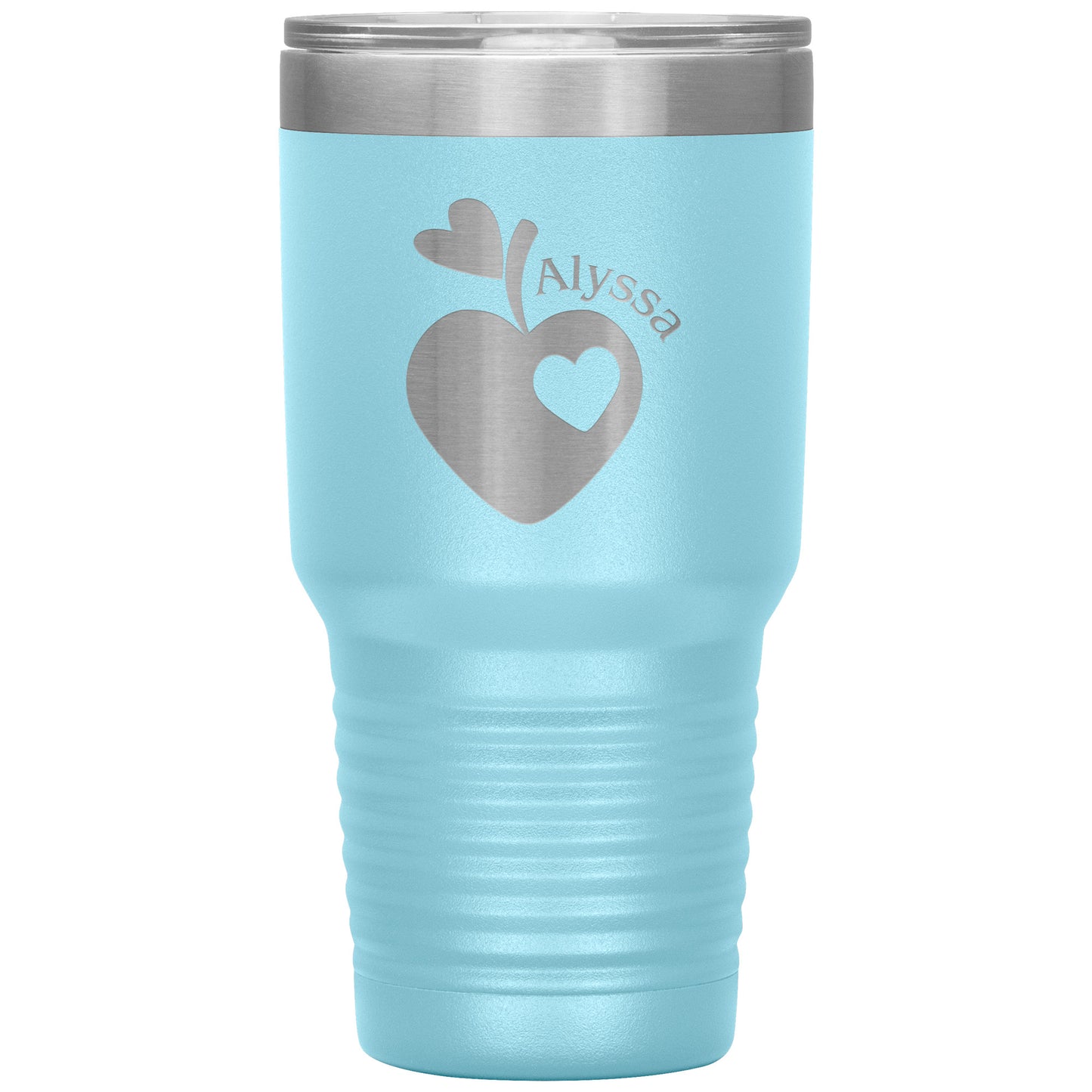 Custom Sweet Apple Heart 30oz Travel Tumbler