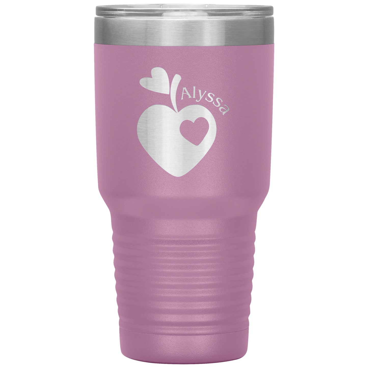 Custom Sweet Apple Heart 30oz Travel Tumbler