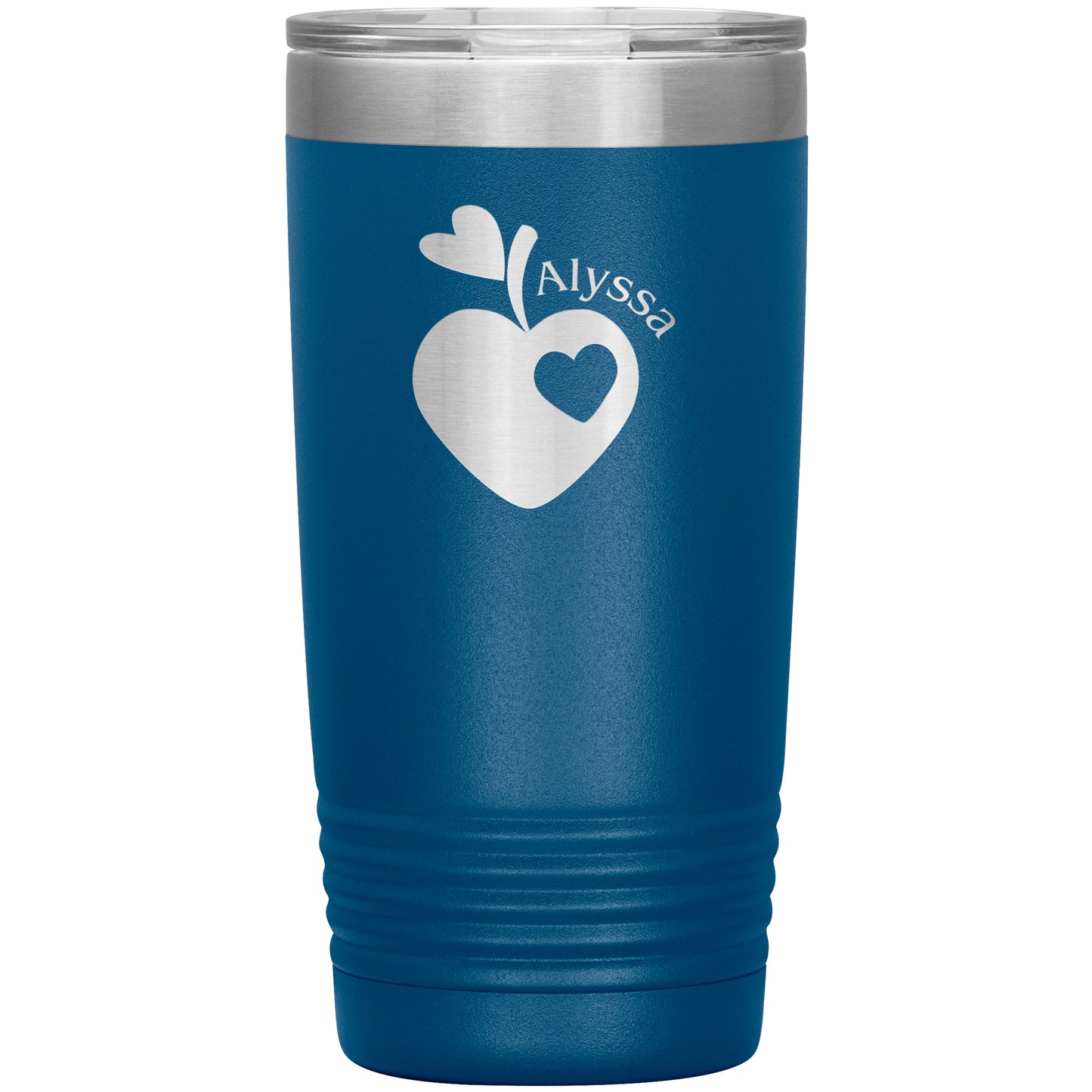 Custom Sweet Apple Heart Travel Tumbler