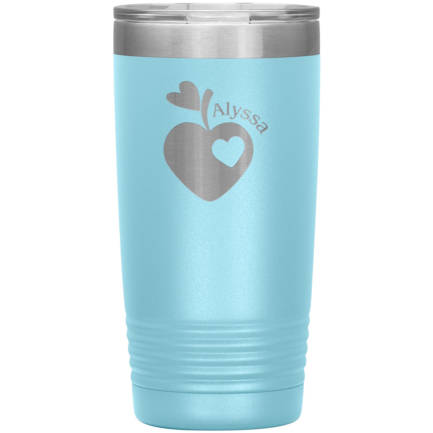 Custom Sweet Apple Heart Travel Tumbler