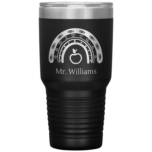 Custom Teacher Supplies 30oz Travel Tumbler