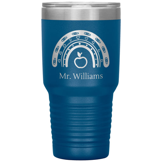 Custom Teacher Supplies 30oz Travel Tumbler