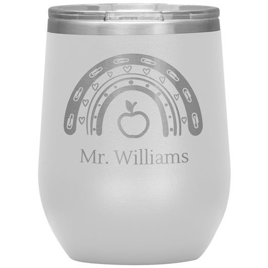 Custom Teacher Supplies Wine Tumbler