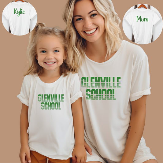 Custom Unisex School Name T-Shirt