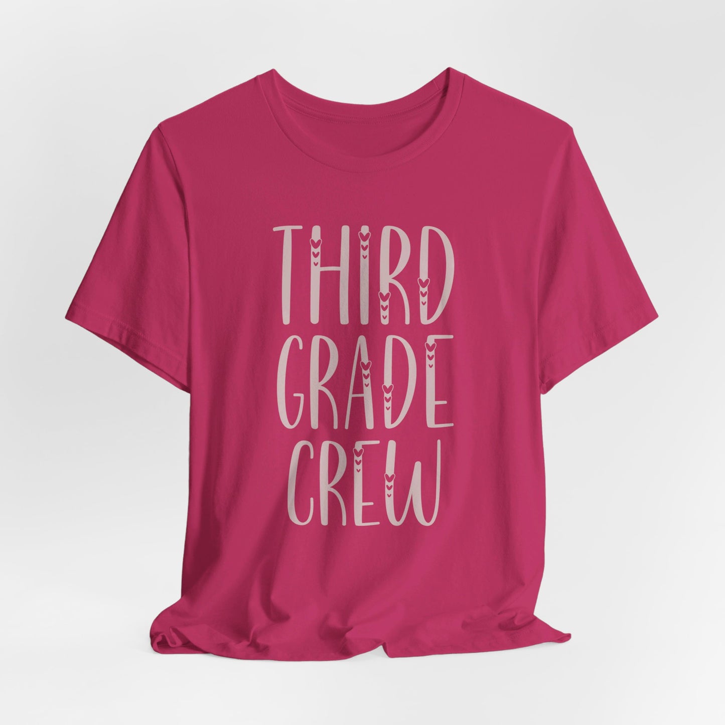 Custom Unisex Third Grade Crew T-Shirt