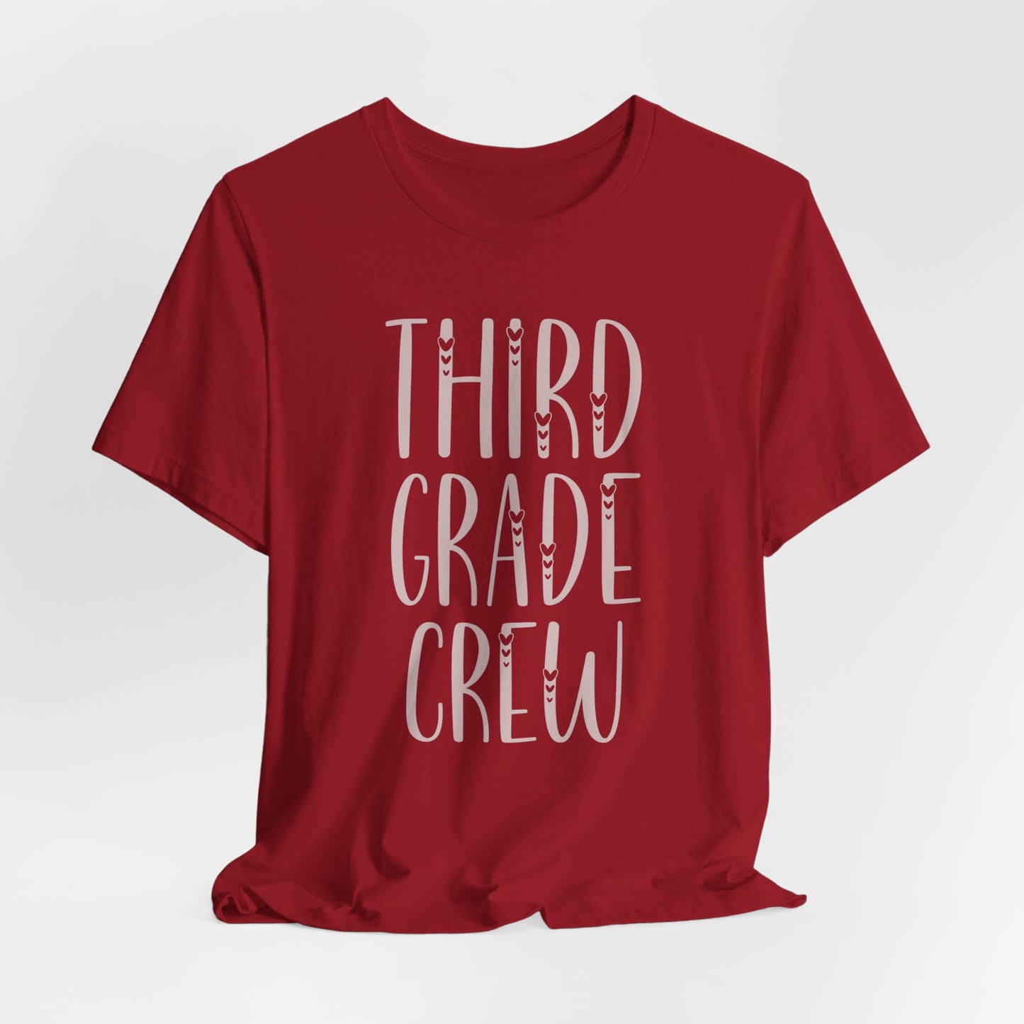 Custom Unisex Third Grade Crew T-Shirt