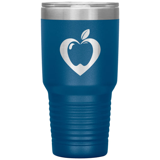 Heart Apple 30oz Travel Tumbler