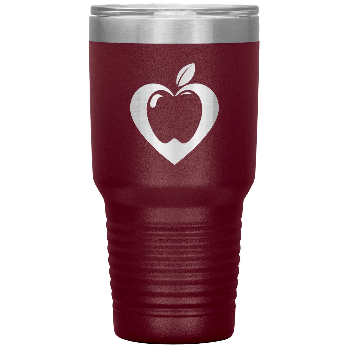Heart Apple 30oz Travel Tumbler
