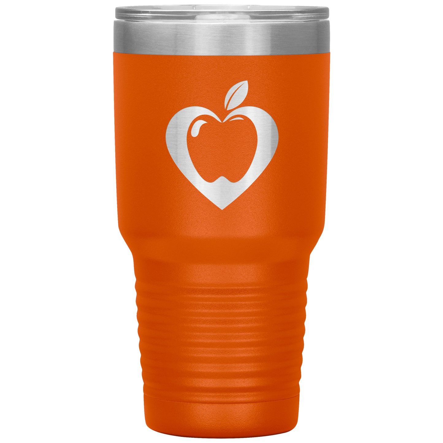 Heart Apple 30oz Travel Tumbler