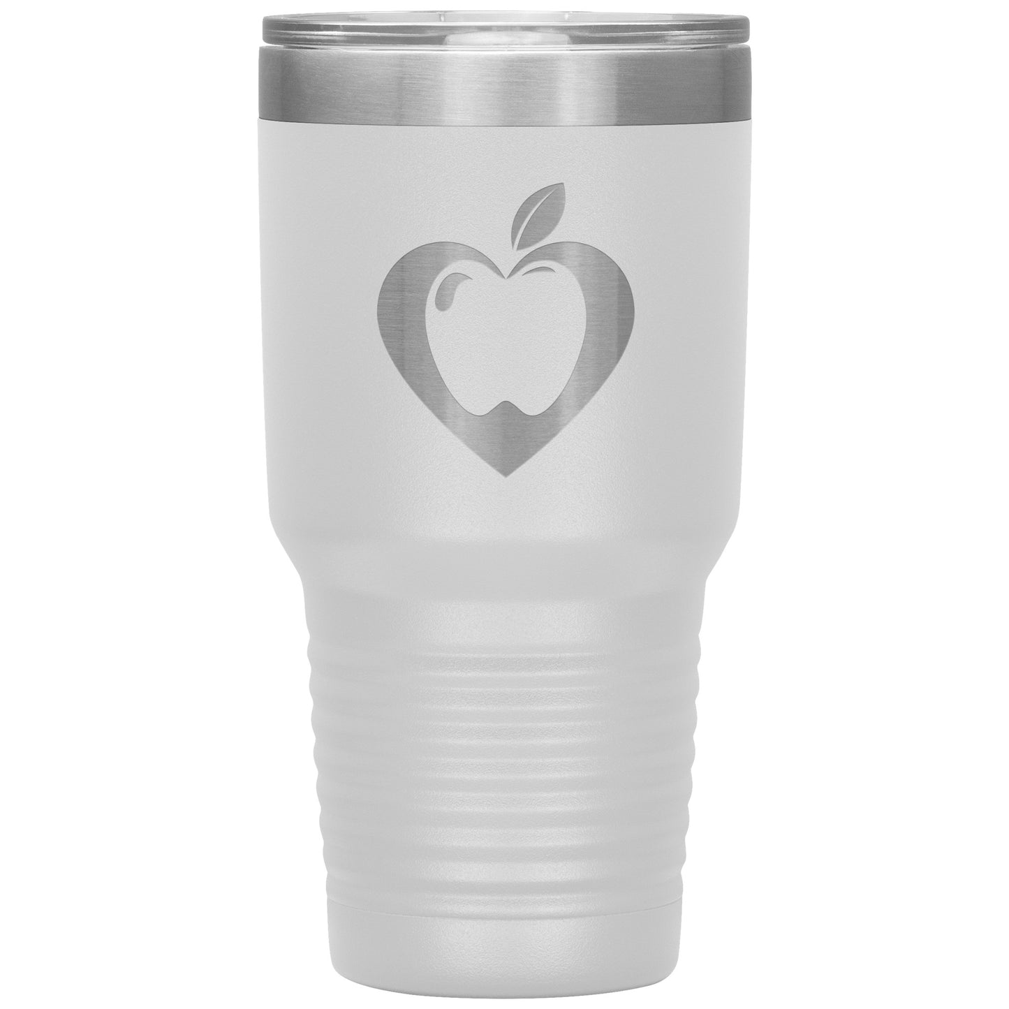 Heart Apple 30oz Travel Tumbler